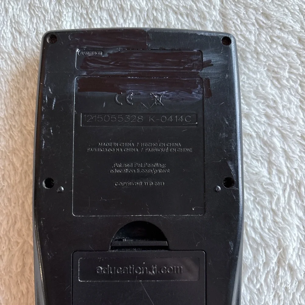 Texas Instruments TI 83 Plus Graphing‎ Calculator Black With Cover Working